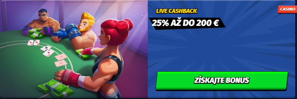 Live cashback bonus