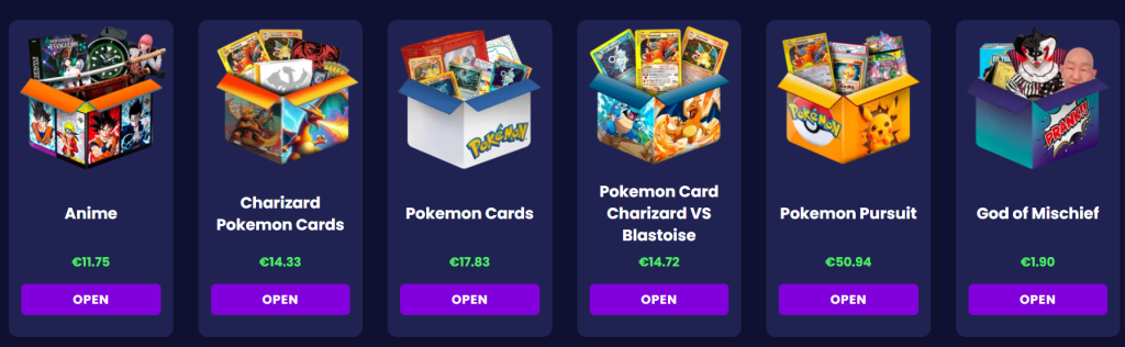 Pokémon mystery boxy na Jemlit