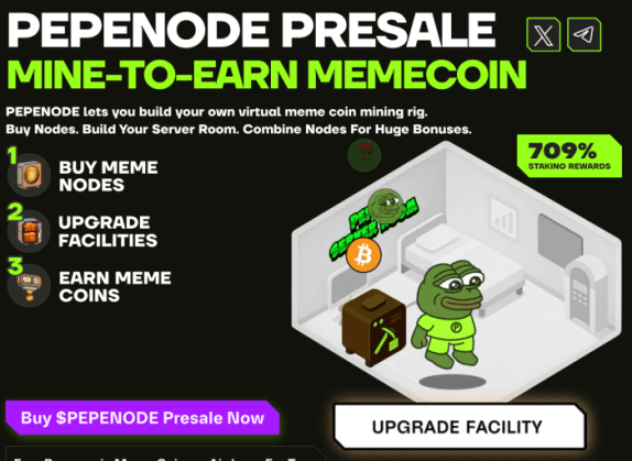 PepeNode landing page