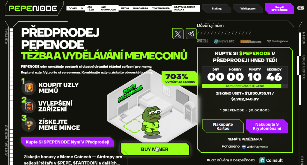 PEPENODE (PEPE) – gamifikace uzlů a vydělávání aktivitou