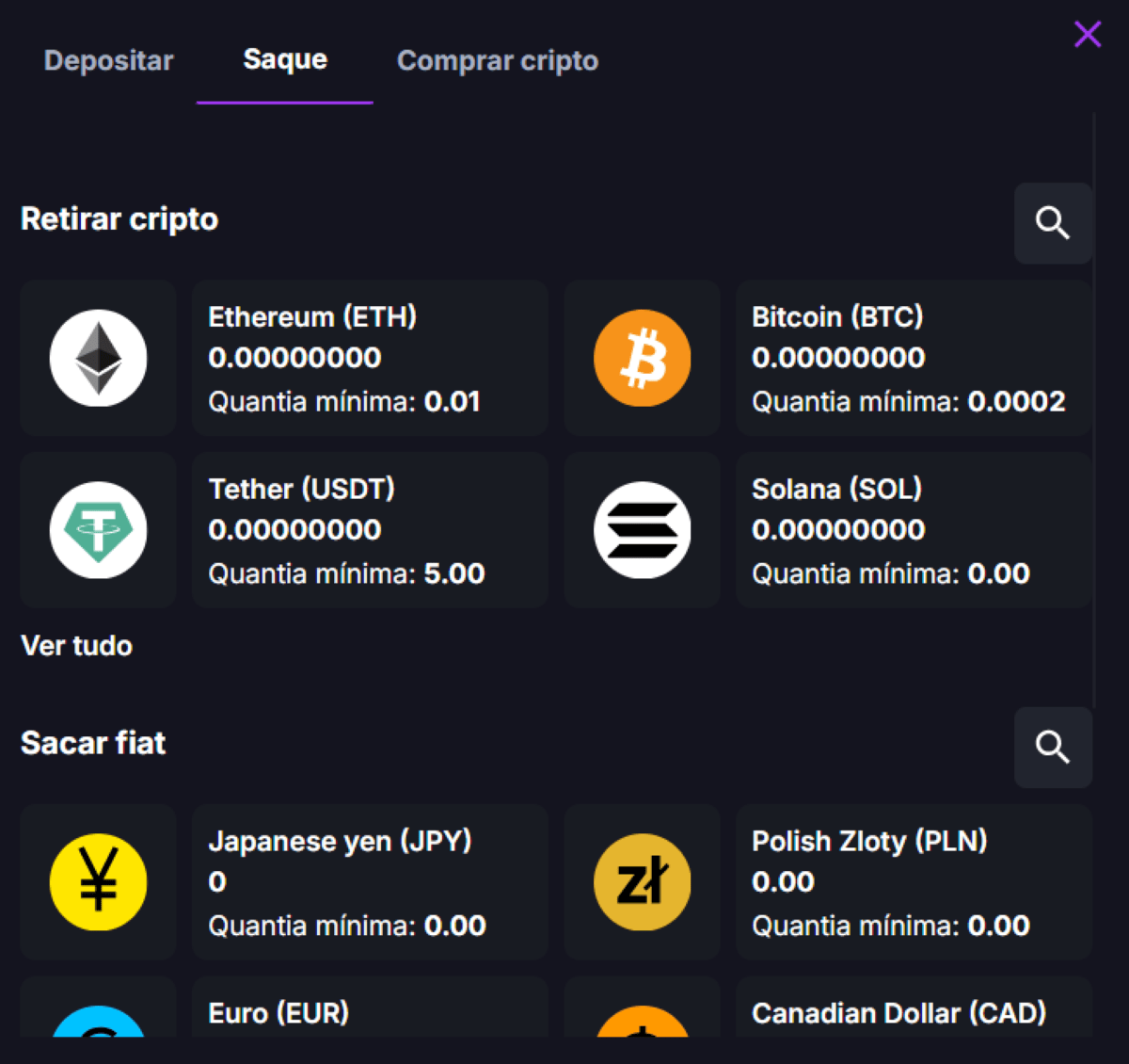 Cassino com Saque Rápido