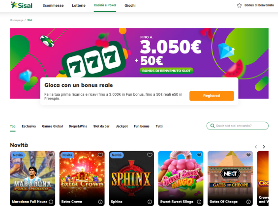 siti slot online - sisal