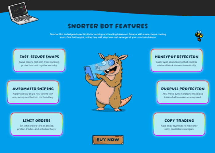deepseek-sol-price-prediction-boosts-snorter-token Snorter Bot Token features.