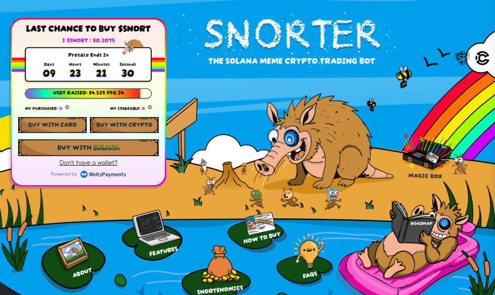 Snorter Token ($SNORT): tirdzniecības superbots, kas nodrošina peļņu