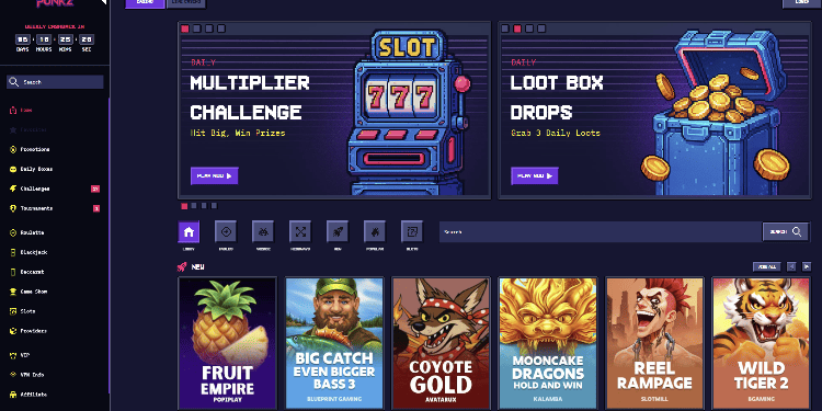 5. CasinoPunkz - 8bit stiliaus Telegram kriptovaliutų kazino su dosniomis premijomis
