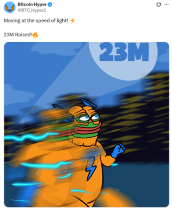 X announcement of $23M raised