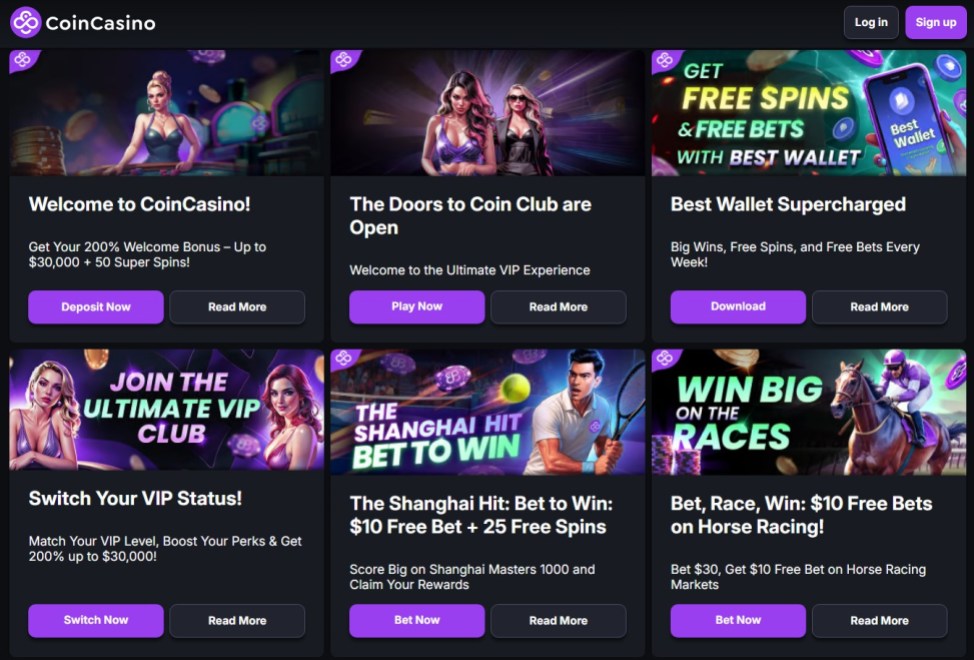 مكافآت كازينو عمان اون لاين - CoinCasino