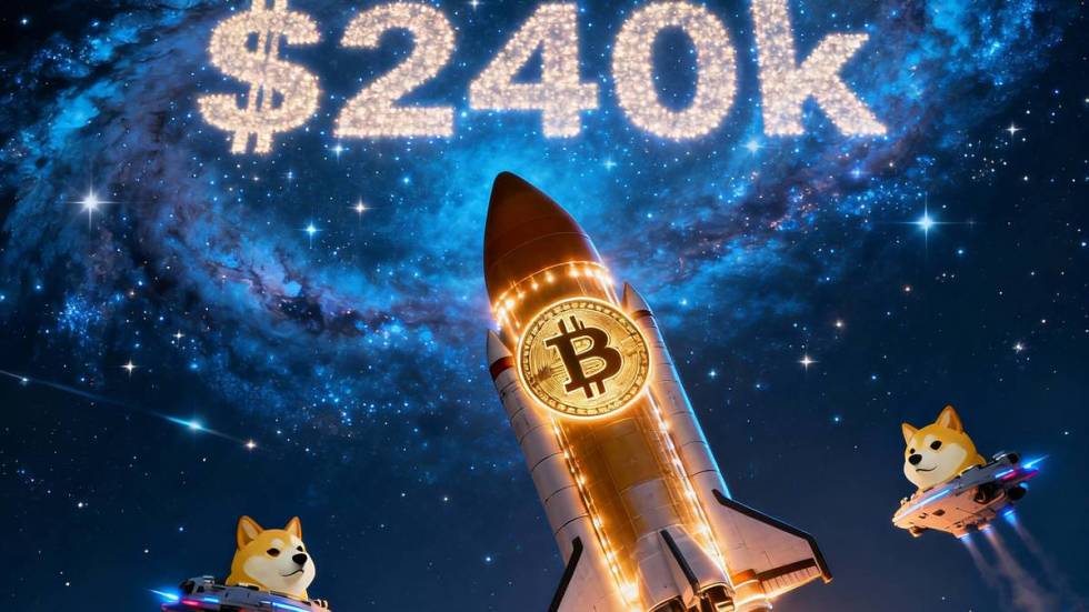 ภาพ Bitcoin พุ่งสู่เป้าหมาย $240,000 พร้อมกับเหรียญมีม Maxi Doge ที่ตามมา