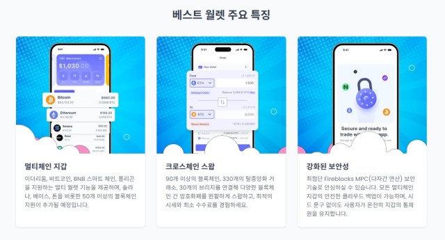 베스트 월렛 주요 특징