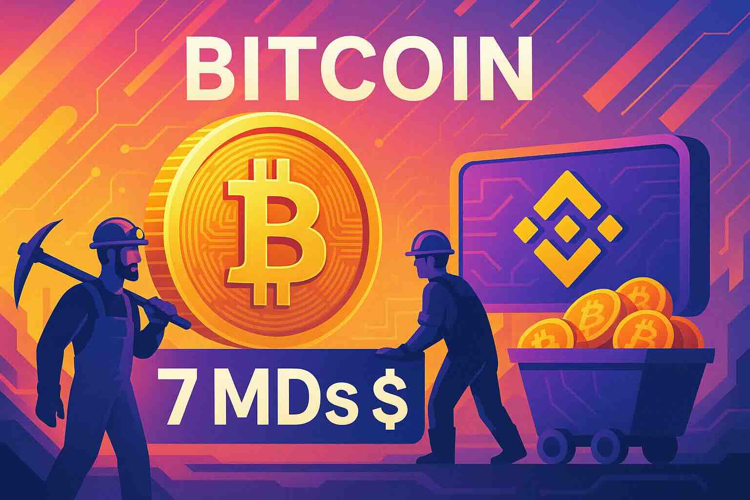 Bitcoin : 7 Mds $ transférés par les mineurs sur Binance, pression vendeuse en vue ?