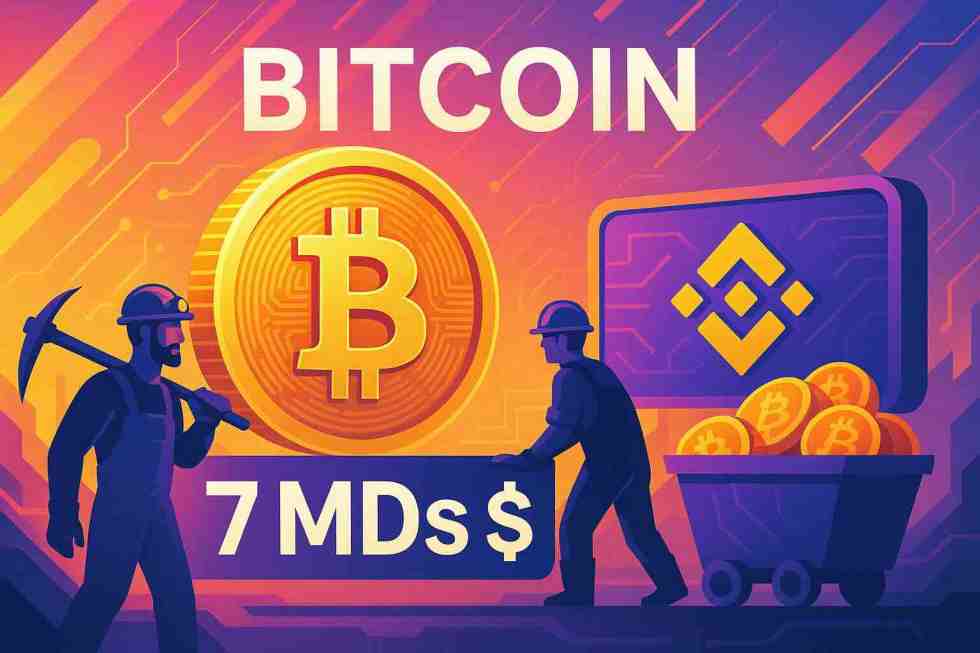 Bitcoin : 7 Mds $ transférés par les mineurs sur Binance, pression vendeuse en vue ?