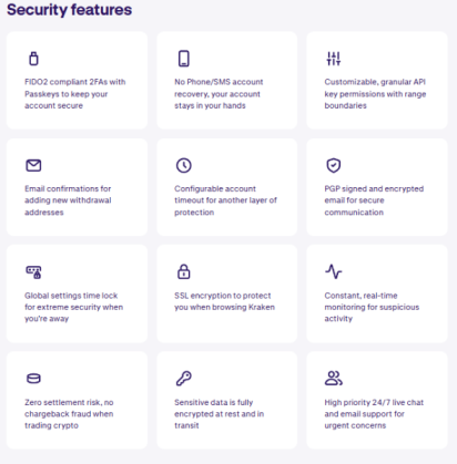 5. Kraken – Non-Custodial Web3 Wallet with FIDO2 2FA and No KYC