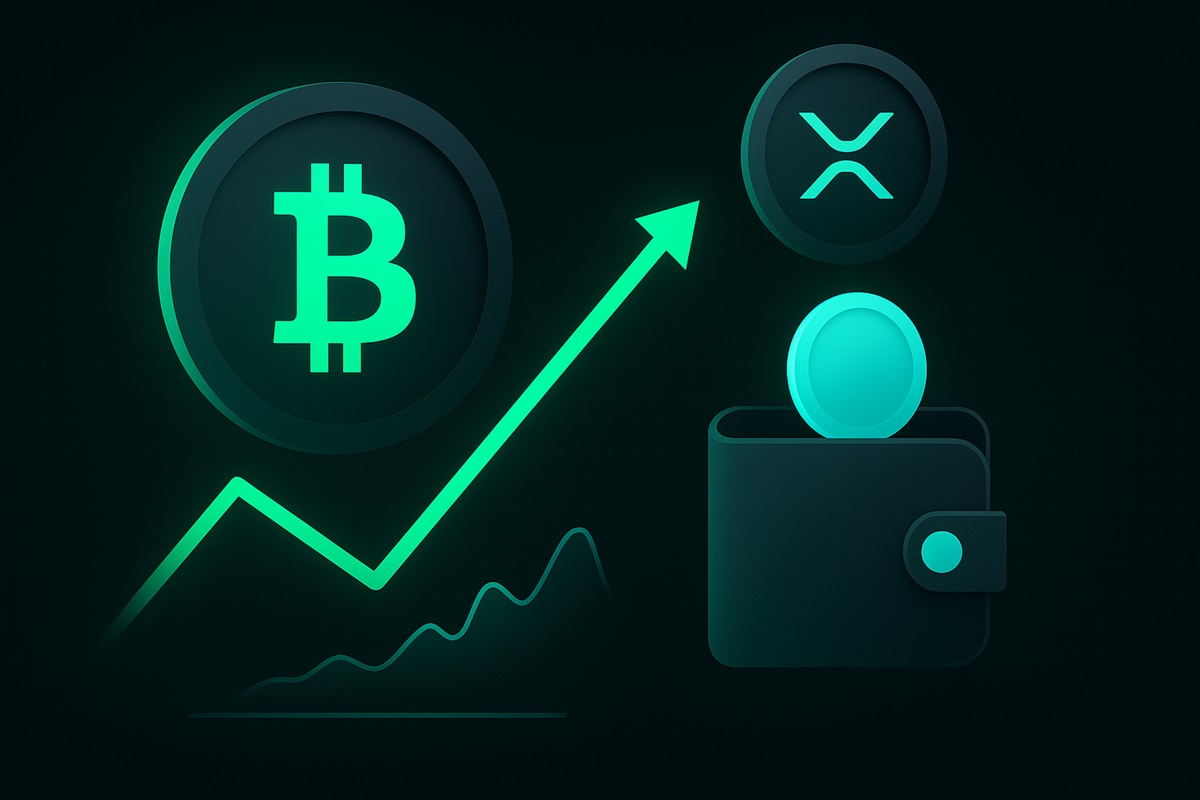 ビットコインとXRPが反発