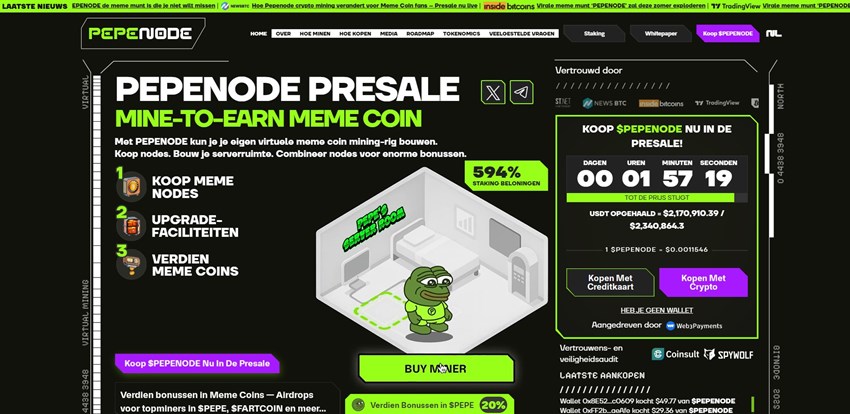 Alternatieven met meer groeipotentie presale focus Pepenode en de solana verwachting