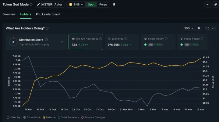 アスターホルダーデータチャート
