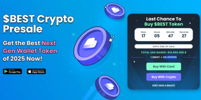 $BEST’s presale amount raised and token price.