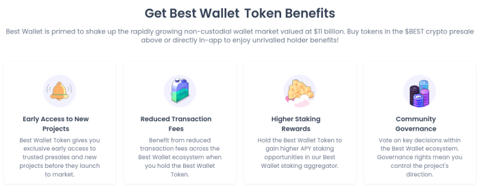 Best Wallet Token holder benefits.