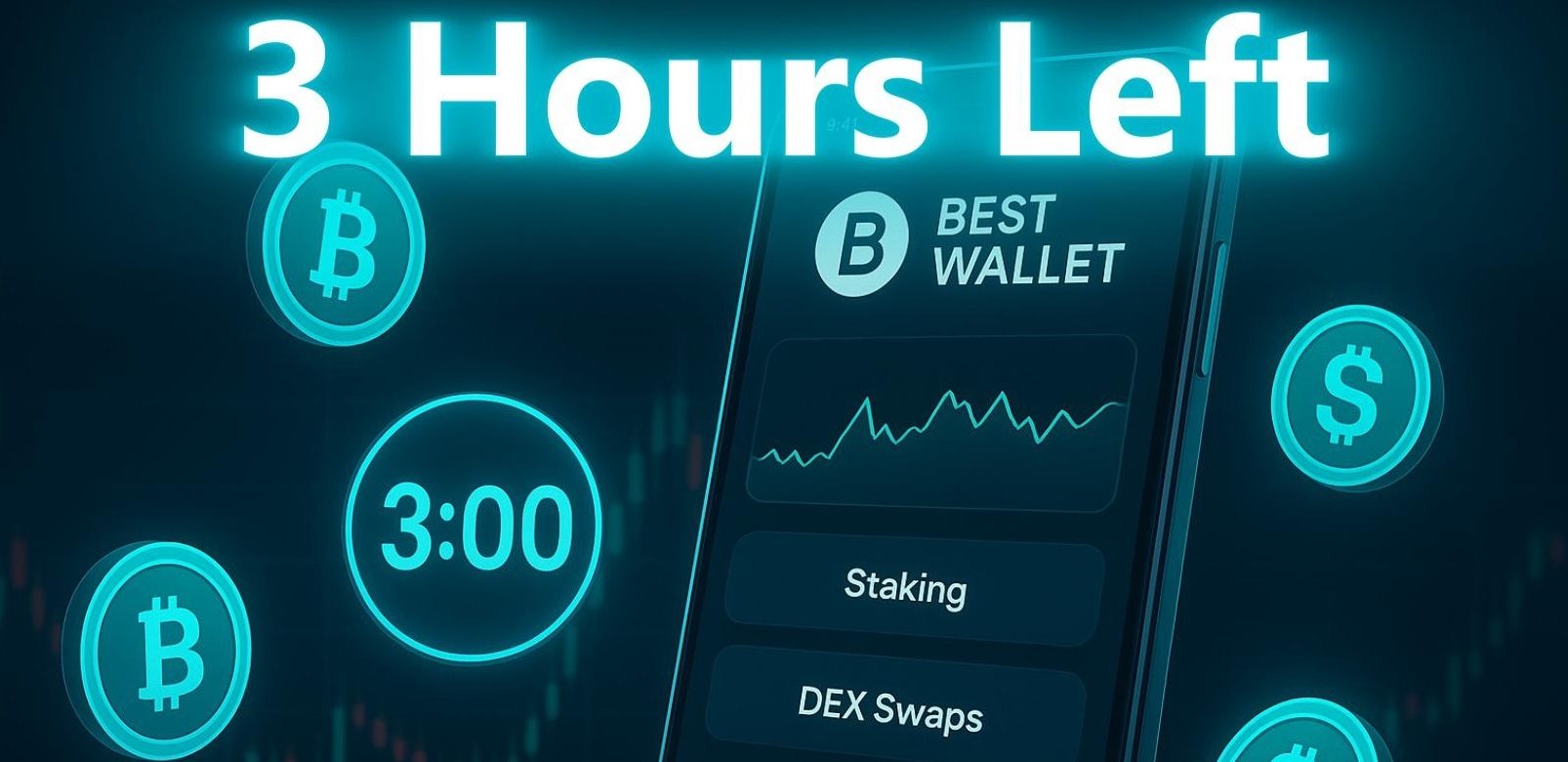 Best Wallet Token Presale Reaches $18M With Just 3 Hours Left