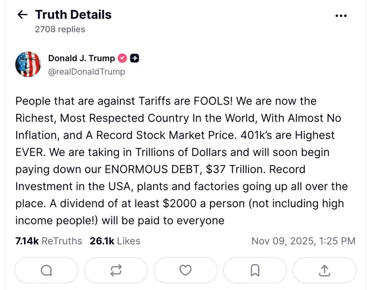 Donald Trump Truth Social