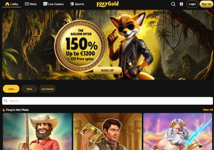 FoxyGold casino live games 