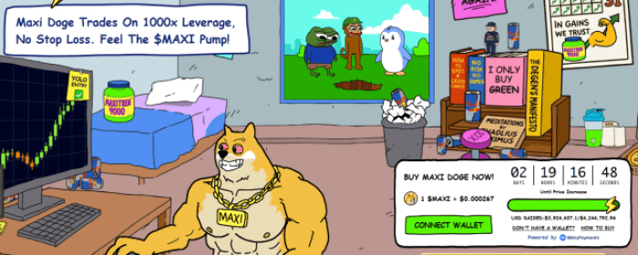 $MAXI’s presale performance.