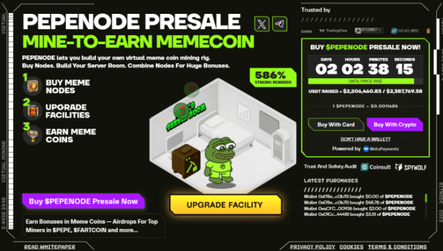 PEPENODE Utility and Presale Numbers