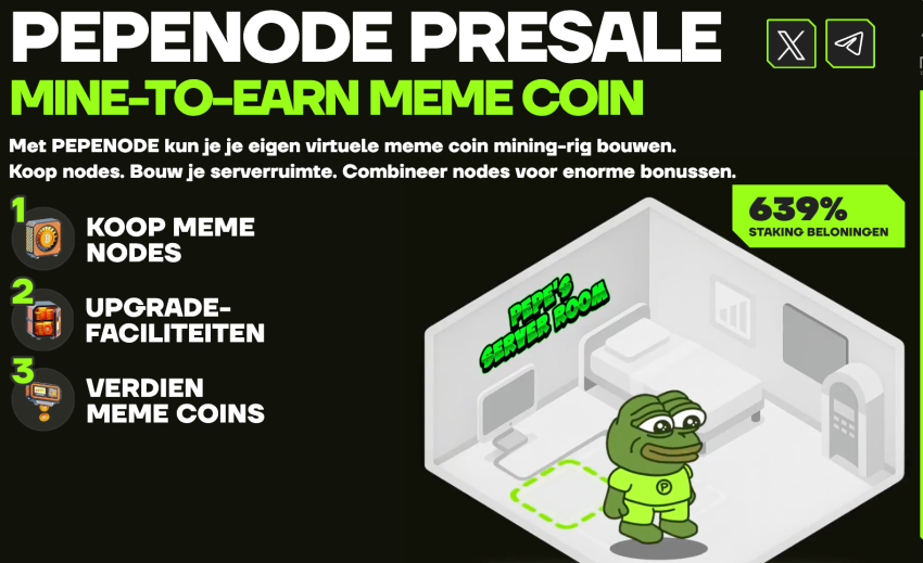 Pepenode presale $PEPENODE altcoin rally