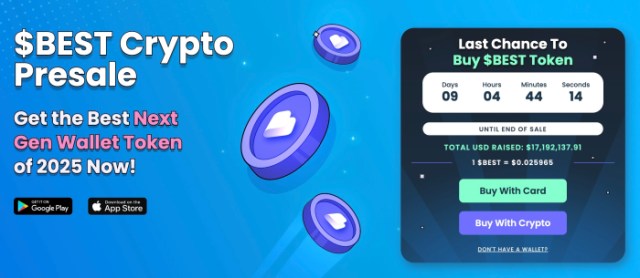 Best Wallet Token presale page.