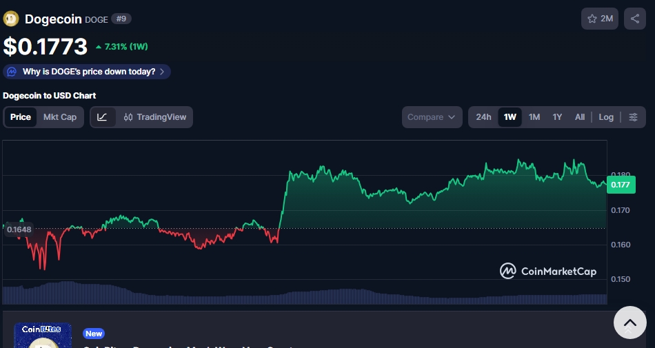 Dogecoin-Preis 11.11.2025.