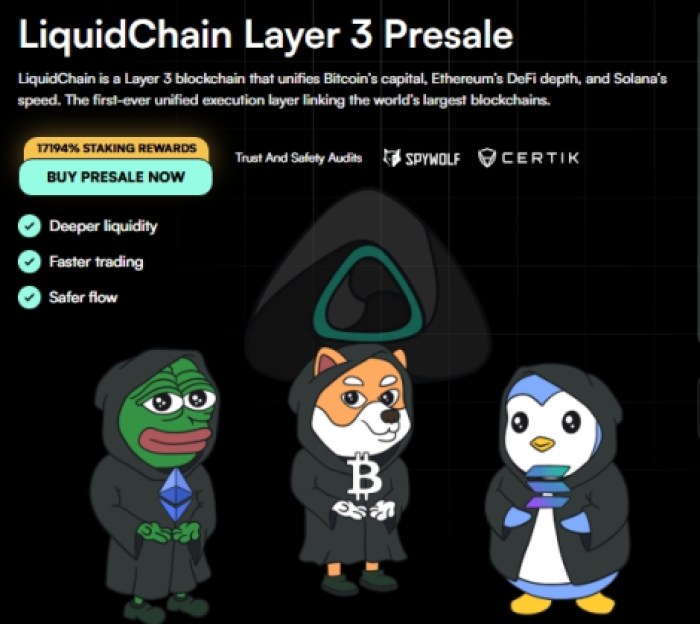 LiquidChain presale is live.