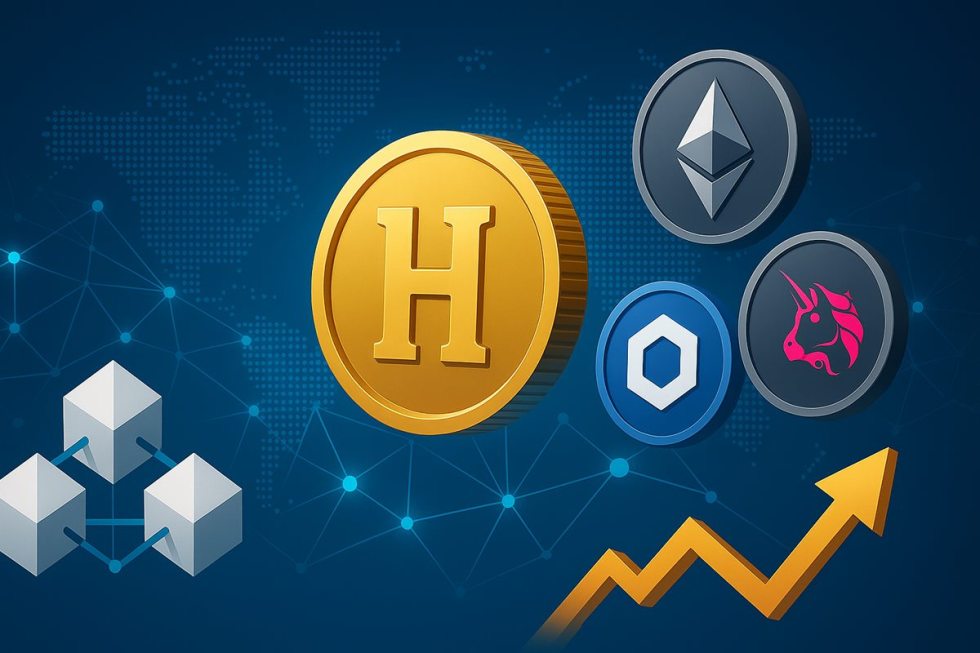 2025年の市場を形作る新しい仮想通貨:Bitcoin Hyper、Ethereum、Chainlink、Uniswapが牽引する市場革新