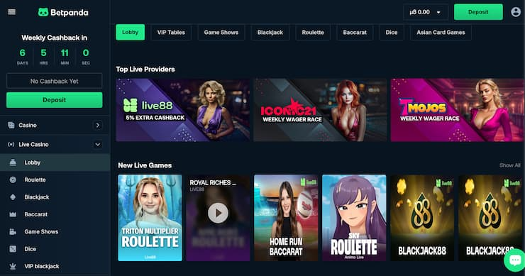 BetPanda UK logo and lobby preview, a leading pick in PayPal casinos UK for fast e-wallet-style deposits and withdrawals.