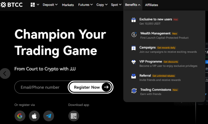 Champion your trading game with BTCC.