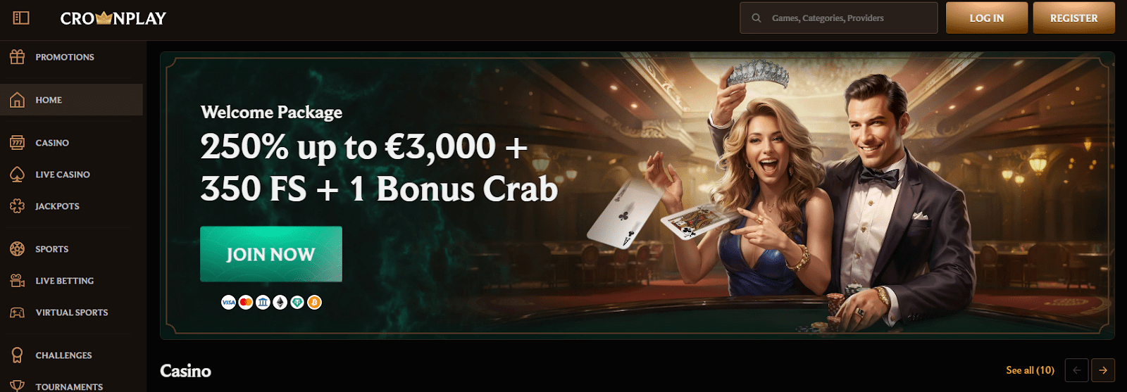 Spellenportfolio Crownplay casino 