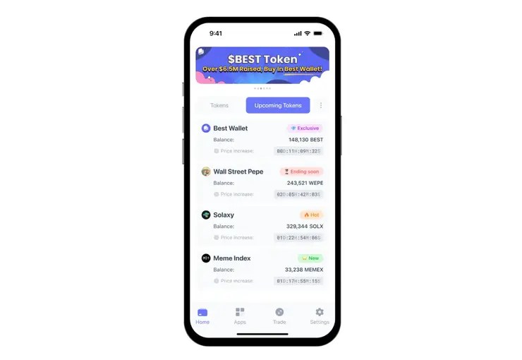 crypto presale kryptomenové predpredaje Best Wallet