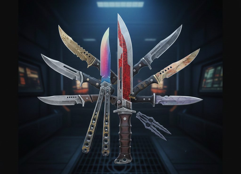 CSGOのナイフスキン一覧と代表的モデルのビジュアル