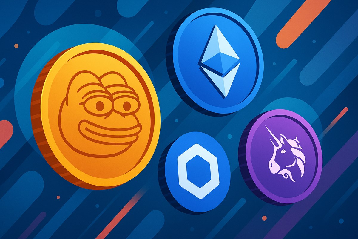 投資家が注目する新しい仮想通貨：Pepenode、Ethereum、Chainlink、Uniswap