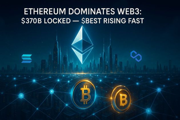 Ethereum Dominates Web3: $370B Locked — $BEST Rising Fast - BitCoinist | Related Crypto Article