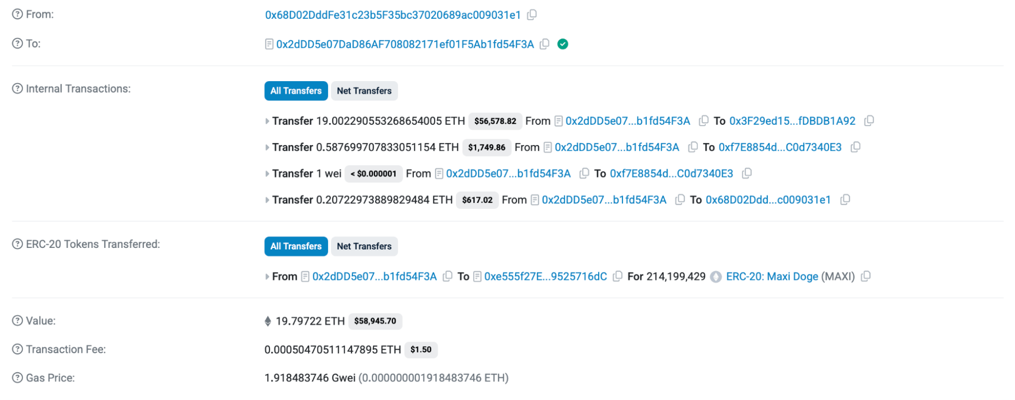 맥시 도지 고래 매수