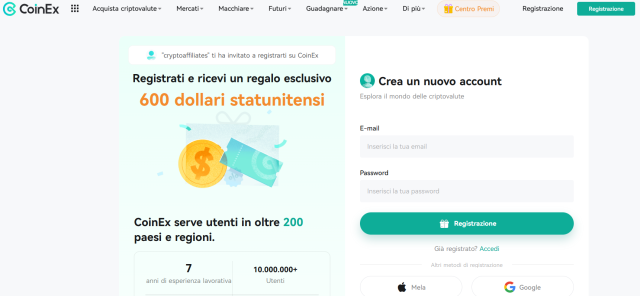 migliori exchange crypto - coinex