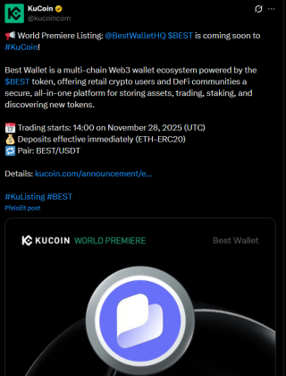 Příspěvek KuCoinu o tokenu $BEST