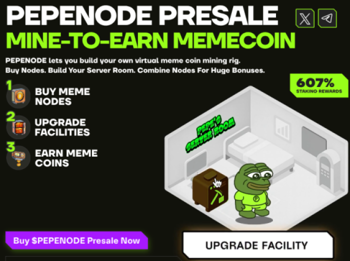 $PEPENODE mine to earn and staking explained.