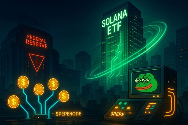 Solana ETFs Are Green Despite Hawkish Fed: Promising Altcoins Like PEPENODE Amp Up - BitCoinist | Related Crypto Article
