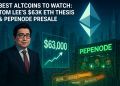 Best Altcoins Soar as Tom Lee Makes $63,000 Ethereum Prediction: PEPENODE to Rally Soon?