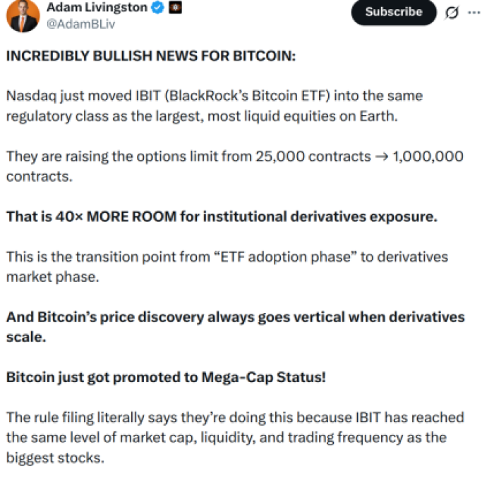 X Post Explaining Nasdaq's Impact