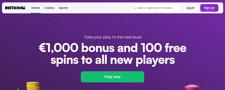 instaspin crypto gambling