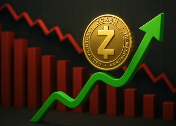 Zcash rośnie, gdy reszta pozostaje wczerwieni