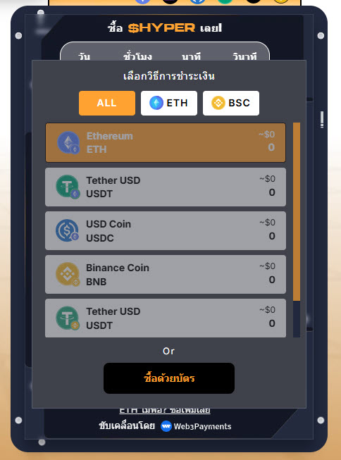 วิธีชำระเงิน Bitcoin Hyper