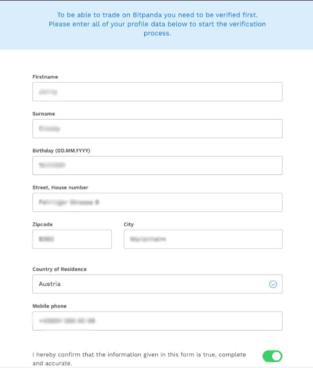 Step 2: Complete Identity Verification