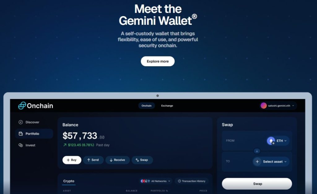 Gemini Wallet Overview